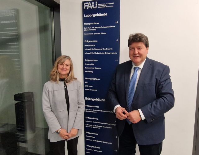 Prof. Boccaccini with Prof. Ferraris in our institute