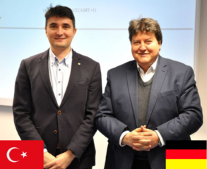 Prof. Boccaccini and Prof. Avcu smiling