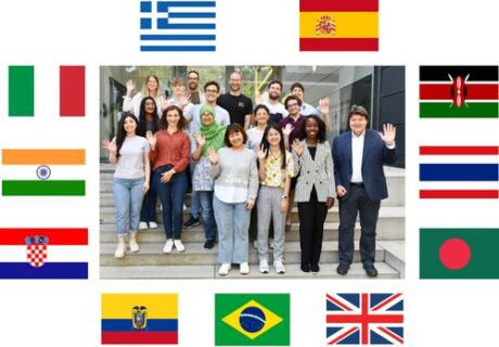 Prof. Boccaccini with the international students and visitors