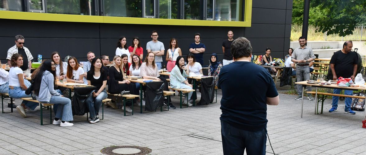 Prof. Boccaccini during the speech at the end of the summer term