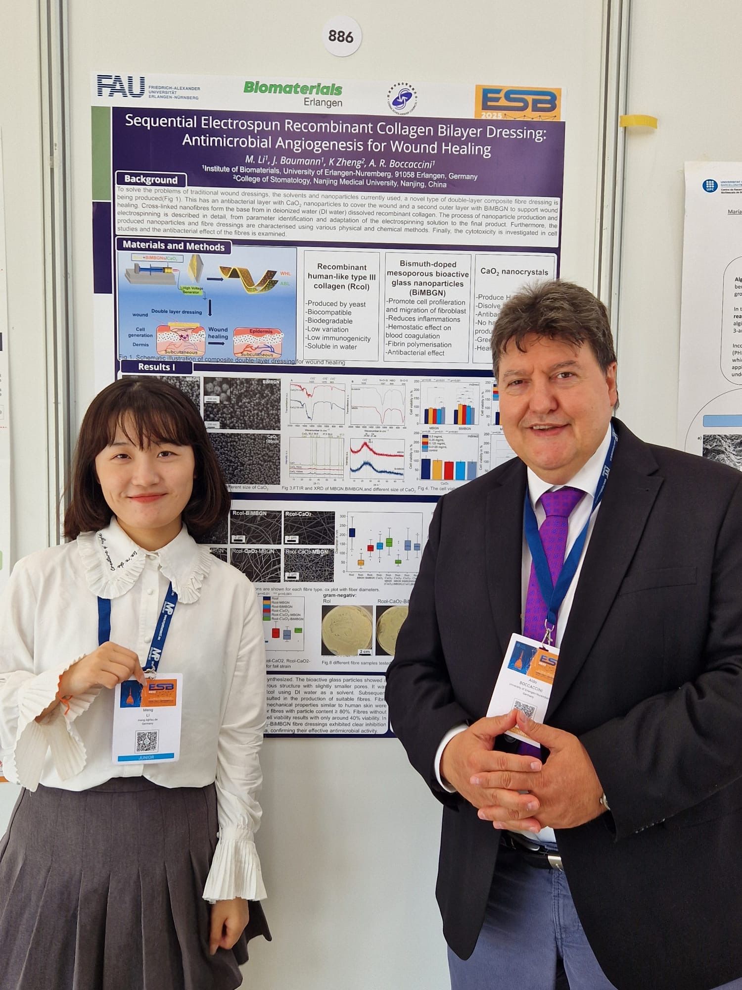 Prof. Boccaccini with Ms. Li