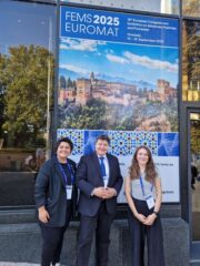 Prof. Boccaccini with Dr. Unalan and Ms. Schobel