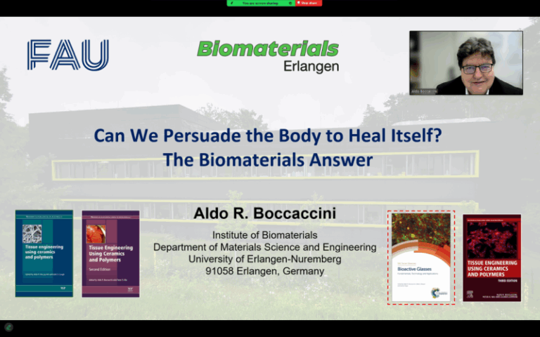 Prof. Aldo R. Boccaccini delivers invited talk at scientific event in Argentina