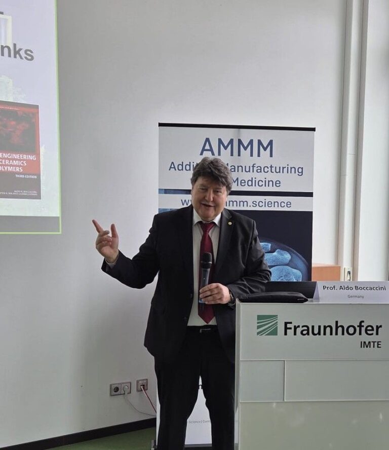 Prof. Boccaccini: Keynote speaker at the Additive Manufacturing Meets Medicine – AMMM (AMMM 2026) conference in Lübeck, Germany
